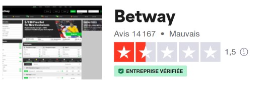 betway avis sur trustpilot